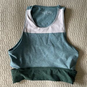 Outdoor Voices Tri-Tone Slashback Crop